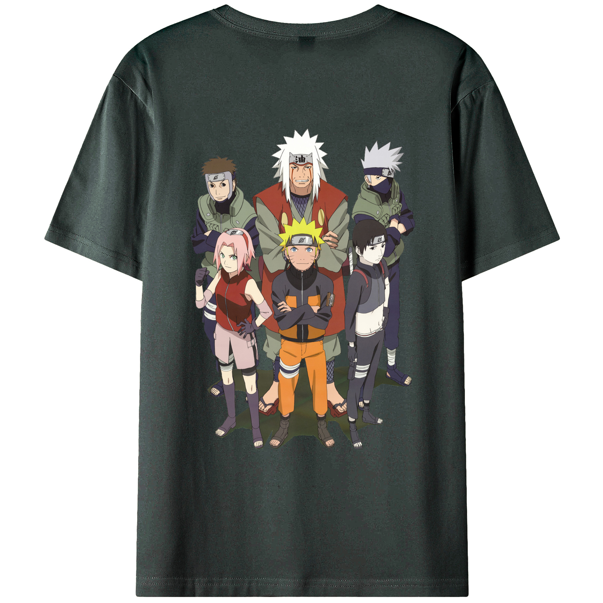（画像用） NARUTO -ナルト- うずまき ナルト Uzumaki Naruto 綿100％ メンズ半袖Tシャツ（バックプリント） 通気性